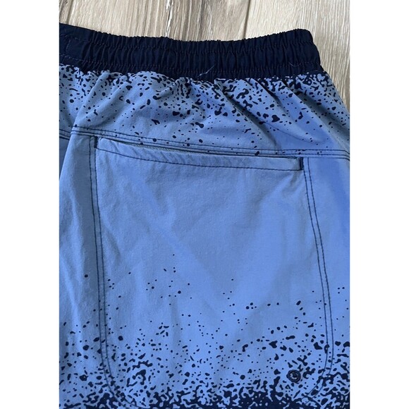 Fabletics “The Swim Trunk” 5” Inseam Elemental Blue Spraydient Mens Size Small - Picture 7 of 8